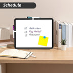 VUSIGN Small White Board Dry Erase, 11''x14'' Magnetic Dry Erase Board, Mini Whiteboard with Markers for Students, Fridge, Wall, Locker, Black