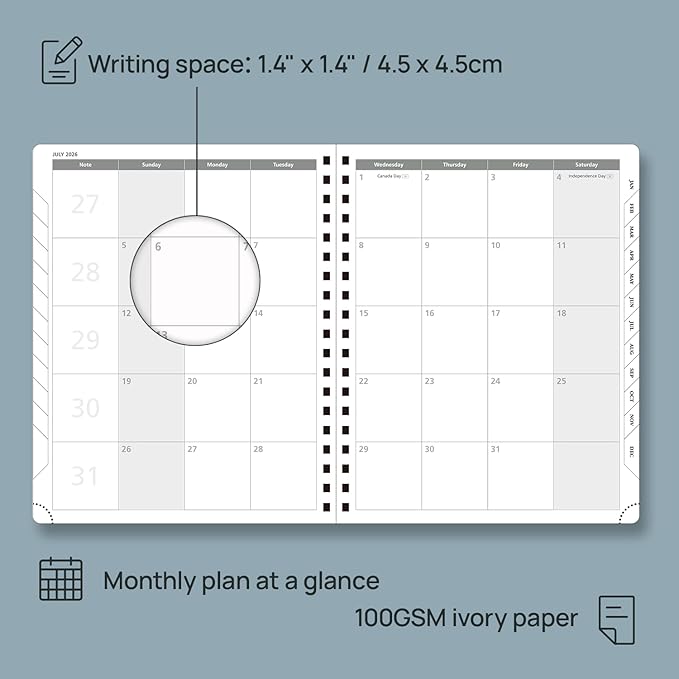 POPRUN 2026 Planner Daily Weekly and Monthly Calendar with Hourly Schedule, Monthly Tabs(Large Size 10'' x 8'' Wire-Bound Hard Cover) - Agenda 2026 (Jan.2026-Dec.2026) - Violet