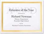PaperDirect Pristine Specialty Certificates, 50 Sheets of 38lb White Paper, 8½" x 11", Gold Bold Foil Border, Perfect for Awards, Students, Employees, Volunteers, Course Completion, Diplomas