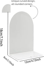 Lulonpon 8 Pieces Book Ends, Bookends, Books Stand, Metal Bookend for Shelves, White Book Ends for School, Library, Desktop Organizer