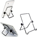 MOACC Tablet Stand, Portable Foldable Tablets Multi-Angle Non-Slip Adjustable Metal Holder Cradle Fit for 9-12.9 inch Tablet PC, Pad (2 Pack)