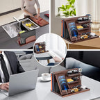 Gifts for Men Bedside Organiser Wood Phone Docking Station Dad Birthday Gifts for Him Nightstand Key Wallet Watch Stand Mens Gifts for Xmas Presents for Dad Husband Boyfriend Anniversary & Christmas