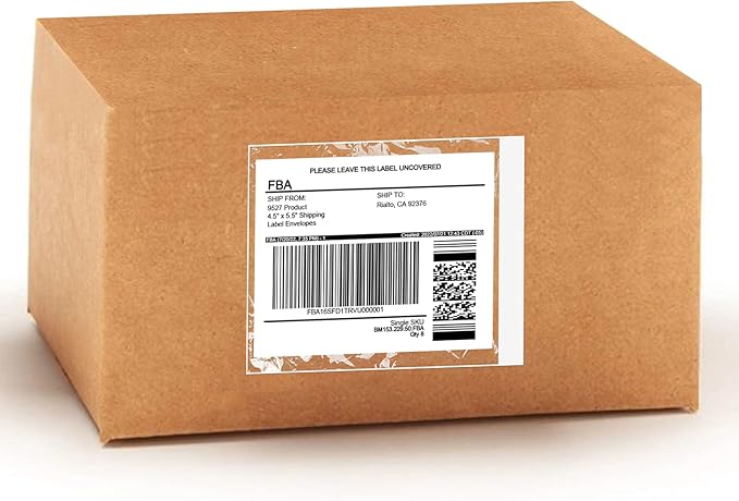 9527 Product 4.5" x 5.5" Clear Adhesive Top Loading Packing List/Shipping Label Envelopes (100 Pack)