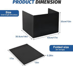 ZYINOZOC 2 Pack Desk Dividers for Students,3-Fold Privacy Screens,Testing Dividers for Classroom Waterproof,Plastic Easy Clean Privacy Shields for Student Includes Extra Labels