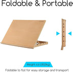 MEEDEN Extra Large(20"x 30") Wooden Tabletop Easel for Painting, 5-Position Adjustable Drawing & Sketching Board, Portable Beechwood Desktop Art Easel Stand for Adults, Artists, Beginners & Student