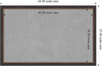 Amanti Art Black Framed Magnetic Board 27x43 Large Vision Board for use with Magnets, 100% Metal Sheet to Display Items as Office Decor or for Home Organization in mudroom, Kitchen or Kids Room