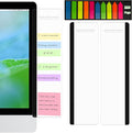 2pcs Office Desk Accessories Monitor Memo Board Computer Message Board Office Supplies for Women Men Computer Sticky Note Holder Home Desktop Message Office Decor (Smooth Monitor Memo Board)
