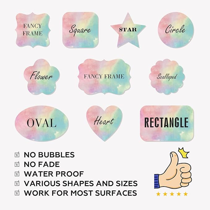 AHEADGOODS Custom Stickers - Personalized Labels, Customized Stickers with Any Design Image Logo Text, 100 Labels (Circle, 4.5"x4.5")