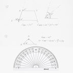 EBOOT 25 Pcs Math Protractors Plastic Protractor 180 Degrees, 4 Inches (Clear)