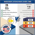 2026 MINI Year Labels, Doctor Stuff 2026 Chart Stickers, Yellow Color Coded, Ames Small Style, USA Made Year Stickers for End Tab File Folders, 500/Roll, 1 Roll, 1/2" x 1-1/2"