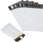 100 Pack Secure Seal White Poly Mailers - 24x24 Safe Shipping Bags - E-Commerce Self Sealing 2 Mil Poly Envelopes for Shipping