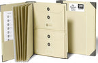 Savor | The Folio™ Document Organizer 2025 Edition | Premium Life Binder Acid-Free Custom Dyed Cloth-Bound Accordion Organizer w/ 10 Expandable Pockets | File Folders for Home Organization (Slate)
