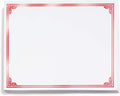 PaperDirect Red on White Classic Specialty Certificates, 8½ x11, Foil Accents, 50 Count, Certificates And Awards Paper, For School, Work, Diplomas & Award Certificates