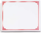 PaperDirect Red on White Classic Specialty Certificates, 8½ x11, Foil Accents, 50 Count, Certificates And Awards Paper, For School, Work, Diplomas & Award Certificates
