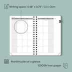 POPRUN Pocket Planner 2025-2026 (Spiral Hardcover - 4''x 6.25''), Daily Weekly and Monthly (July 2025 - June 2026) with Hourly Time Slots, for Purse, 100 GSM - Violet