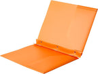 Amazon Basics Heavy Duty Plastic Folders with 2 Pockets for Letter Size Paper, Assorted Colors, Pack of 6