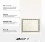 LUXPaper 9.5" x 12" Certificate Holders | White Linen | 100lb. Cover | 250 Qty