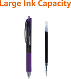 Amazon Basics Gel Pens Fine Point Smooth Writing Pens, Retractable, Assorted, 0.7mm, 12 Pack