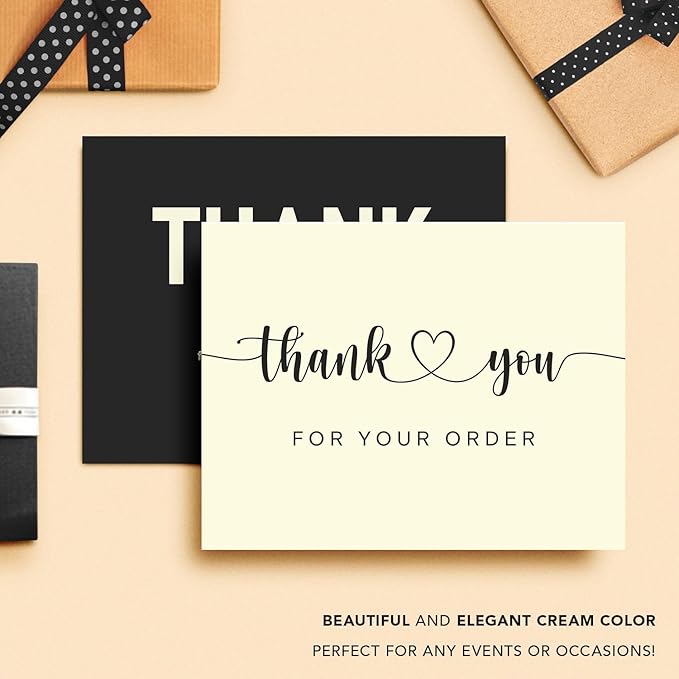 Blank Cream Natural Flat Note Cards and Envelopes – Heavyweight Off-White Cards for Invitations, Greetings, Postcards and Announcements | 5" x 7” (A7 Size) | 50 per Pack | NOT A Fold Over Card