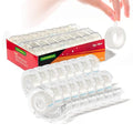 Clear Tape, Transparent, Gift Wrapping Tape for Home Store School Office Supplies 7/10 X 1000 Inches 16 Rolls with Dispensers