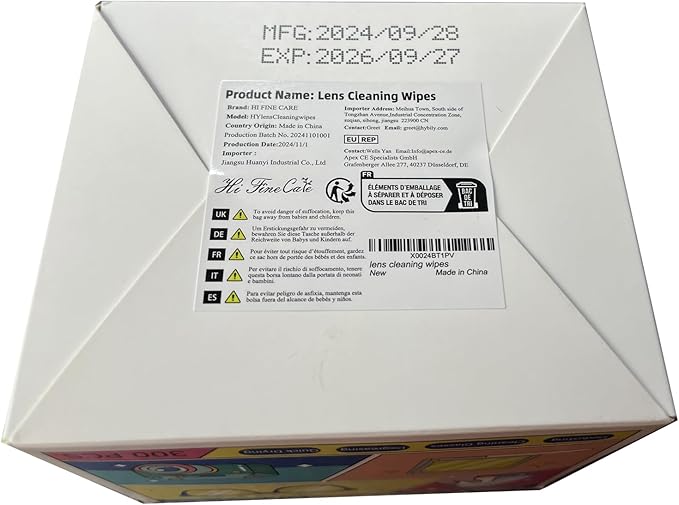 Pre-Moistened Lens Cleaning Wipes, Cleaning Wipes for Glasses, Computer & Laptops Screens, Smart Phones, Optical Lens, Goggles, and Watch Screen l Quick-Dry and Scratch-Free (Multicolor)