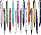 Yucold Customized ballpoint pens in bulk, personalized ballpoint pens with free engraving, for use in companies, enterprises, graduation anniversaries (Multicolor,39)