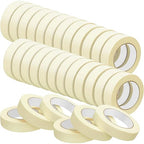 Fainne Masking Tape Bulk General Purpose Masking Painting Tape 55 Yards for Painting Home Office School Stationery Arts Crafts Basic Use, Easy Removal(30 Rolls,0.8 Inch)