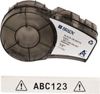 Brady Authentic (M21-750-595-WT) All-Weather Vinyl Label for Indoor/Outdoor ID & Authentic (M21-500-595-WT) All-Weather Vinyl Label for Indoor/Outdoor ID, Lab and Equipment Labeling