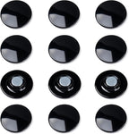 12 Pcs TOWON Strong Magnets for Glass Whiteboard, Dry Erase Board Magnets, Large, Round, Black Rare Earth Magnet for Classroom Kitchen Office Accessories