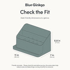 BLUE GINKGO Desk Organizer – Korean-Made Office Storage for Pens, Notes, Mail, and Supplies (Green)