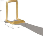 Red Co. 8” Decorative Metal Display Plate Stand and Art Holder Easel in Distressed Gold Finish