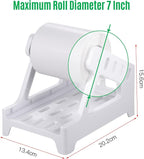 Thermal Label Holder for Shipping Labels Compatible with Barcode Express and Desktop Printers - Dual Support for Roll and Fan Fold Formats - Maximum Roll Diameter 7 Inches