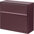 Wall Mount Mailbox - Small, Anti-Theft Locking Mailbox, Weatherproof Mailboxes for Outside The House, 13.5" H x 15" L x 5.5" D (Malbec)