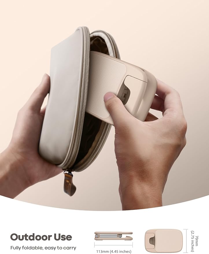 Lamicall Khaki Phone Holder for Desk - Cellphone Stand Khaki Desk Accessories Desktop Office Must Have Compatible with iPhone, 4-8'' Smartphone