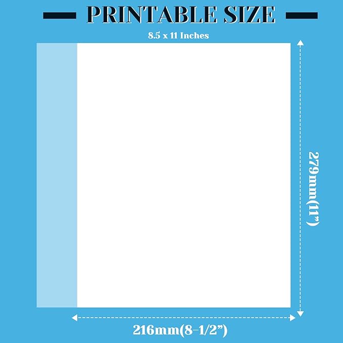 Vellum Paper, Cridoz 115GSM Transparent Vellum 8.5 x 11 Translucent Clear Printable Tracing Paper for Printing Invitation Cards