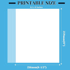 Vellum Paper, Cridoz 115GSM Transparent Vellum 8.5 x 11 Translucent Clear Printable Tracing Paper for Printing Invitation Cards