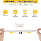 MOWPOG 700 Pcs Rubber Bands, Size #16 Reusable Elastic Rubber Band for Office Supplies File Folders, Home Packaging, Crafts DIY Bundling, Multipurpose (Beige)