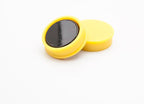 Bullseye Office 24 Round White Fridge Magnets, Button Shaped, Small Colorful Magnetic Discs for Kitchen, Cabinet or Classroom, Perfect Whiteboard Supplies for Teachers (White)