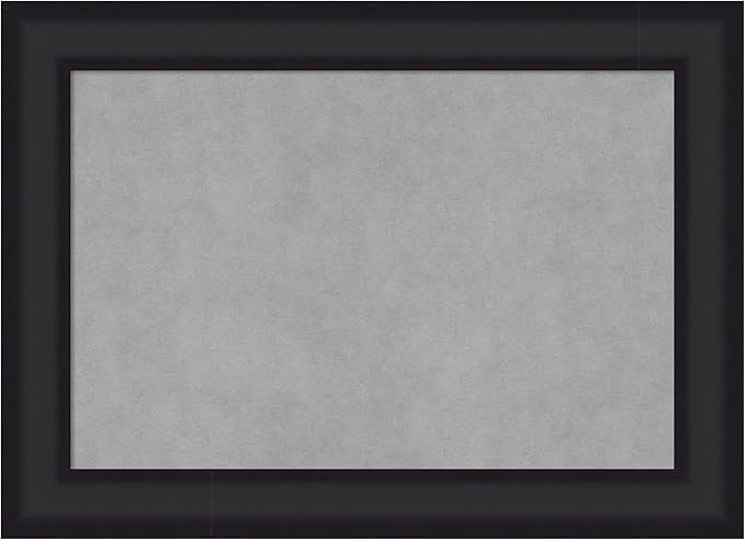 Amanti Art Black Framed Magnetic Board 21x29 Medium Vision Board for use with Magnets, 100% Metal Sheet to Display Items as Office Decor or for Home Organization in mudroom, Kitchen or Kids Room