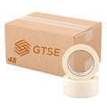 GTSE Masking Tape, Bulk Contractors Pack, 2 inches x 55 Yards (164 ft), Multi-Surface Adhesive Painting Tape, 48 Rolls, Full Carton
