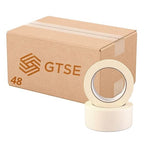 GTSE Masking Tape, Bulk Contractors Pack, 2 inches x 55 Yards (164 ft), Multi-Surface Adhesive Painting Tape, 48 Rolls, Full Carton