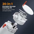 K&F CONCEPT 20-in-1 Keyboard Cleaning Kit Laptop Cleaner, Multifunctional Electronic Device Cleaning Tool, for iPhone AirPods MacBook iPad, Camera PC Monitor Earbud TV Tablet Screens