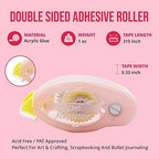 Tape Runner - Double Sided Adhesive with Dispenser Roller Included - Acid Free, Sticky, Clear & Transparent - Ideal for Scrapbooking, Crafts & More - Standard - (315 inches per cartridge) 20 Cartridge