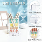 QYUVK But Did You Document It Acrylic Cosmetic Pencil Holder Cup, Pen Holder for Home Office Desk Accessories for Coworker Boss Nurse HR, Office Desk Pen Organizer, Marker Holder, Funny Work Gifts