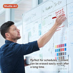 Shuttle Art Wet Erase Markers, 15 Pack Red 1mm Fine Tip Smudge-Free Markers, Use on Laminated Calendars, Overhead Projectors, Schedules, Whiteboards, Transparencies, Glass, Wipe with Water