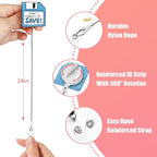 Aoryalps Dont Forget to Save Retractable Badge Reel Holder Retractable with ID Clip for Nurse Nursing Name Tag Card Nursing Student Teacher Doctor Medical Assistant Work Office Clip-Gifts for Nurse