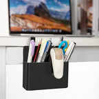 MoKo Magnetic Dry Erase Marker Holder, Pen Pencil Holder Storage Organizer for Whiteboard, Refrigerator, Locker and Other Magnetic Surfaces - Black
