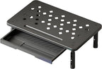 PLENTY MORE Adjustable Ergonomic Monitor Stand with Spacious Storage Shelf - Heavy-Duty Steel for Home Office & Gaming, Reduces Neck/Back Strain, Elevates Screens to Eye Level