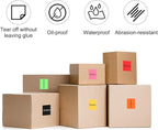 PATIKIL 3 x 5 Inch Rectangle Inventory Color Coding Labels 1 Roll, Square Self-Adhesive Inventory Label Stickers for Office Home Organization Name Tags, 500 Per Roll, Yellow