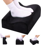COMFelicify Foot Rest for Under Desk at Work, Ergonomic Under Desk Footrest with Washable Cover, Memory Foam Foot Stool for Office Chair & Gaming Chair, Back & Hip Pain Relief, Black